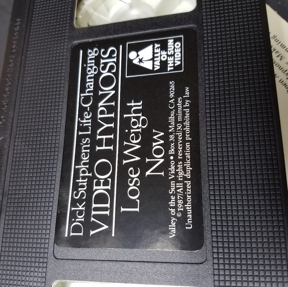 Lose Weight Now hypnosis VHS tape - Picture 5 of 6